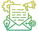 email marketing gradient icon image