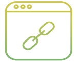 link building gradient icon